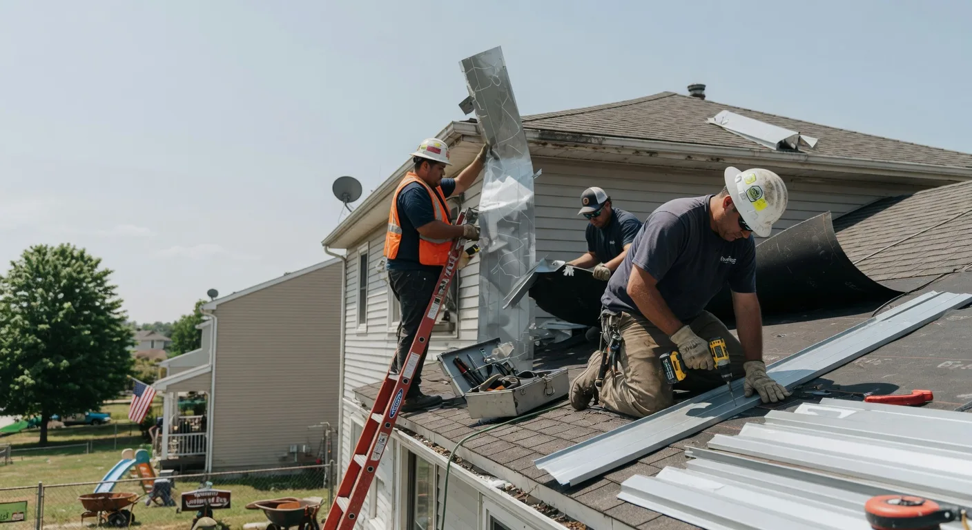 Storm Damage Metal Roof Repair in Steeles Tavern, VA